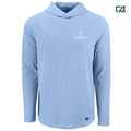 CAPELLA Cutter & Buck Prospect Recycled Featherlight Stretch Mens Hooded Pullover - Atlas Blue
