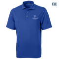 CAPELLA Cutter & Buck Virtue Recycled Featherlight Pique Mens Polo - Tour Blue