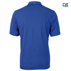 CAPELLA Cutter & Buck Virtue Recycled Featherlight Pique Mens Polo - Tour Blue