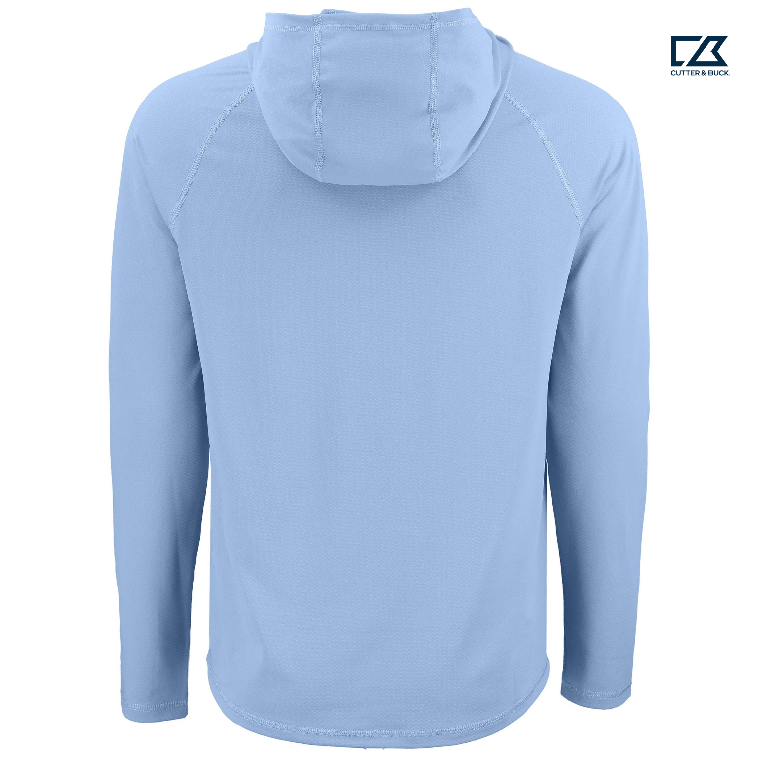 CAPELLA Cutter & Buck Prospect Recycled Featherlight Stretch Mens Hooded Pullover - Atlas Blue