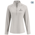 CAPELLA Clique Dash Recycled Women's Quarter Zip Sweatshirt - Silver Grey Heather