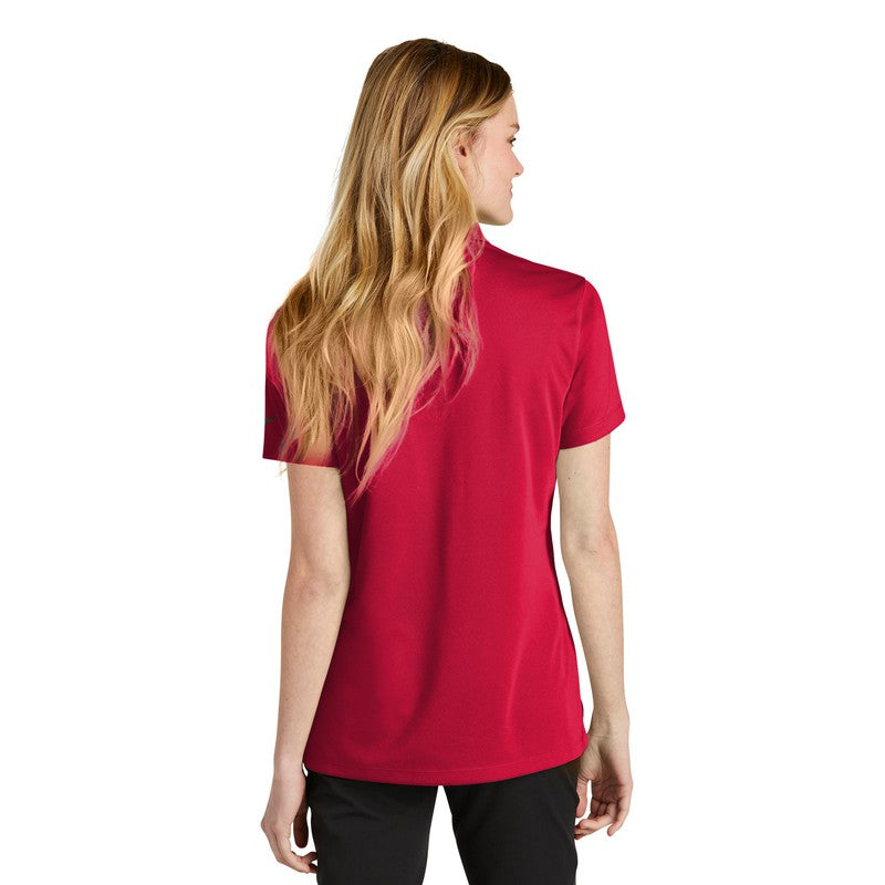 NEW CAPELLA Nike Ladies Dri-FIT Micro Pique 2.0 Polo- University Red