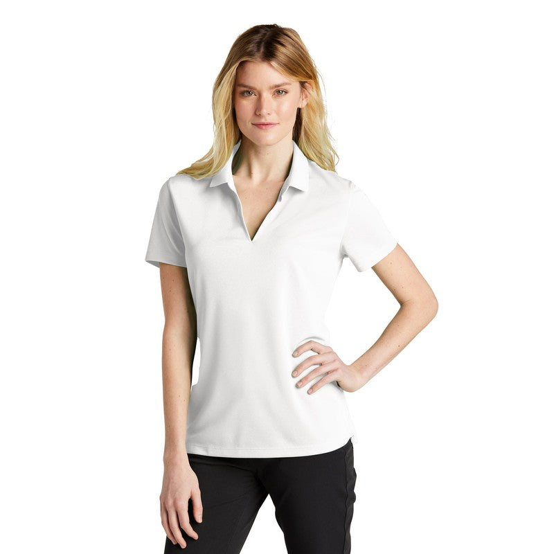 NEW CAPELLA Nike Ladies Dri-FIT Micro Pique 2.0 Polo - White