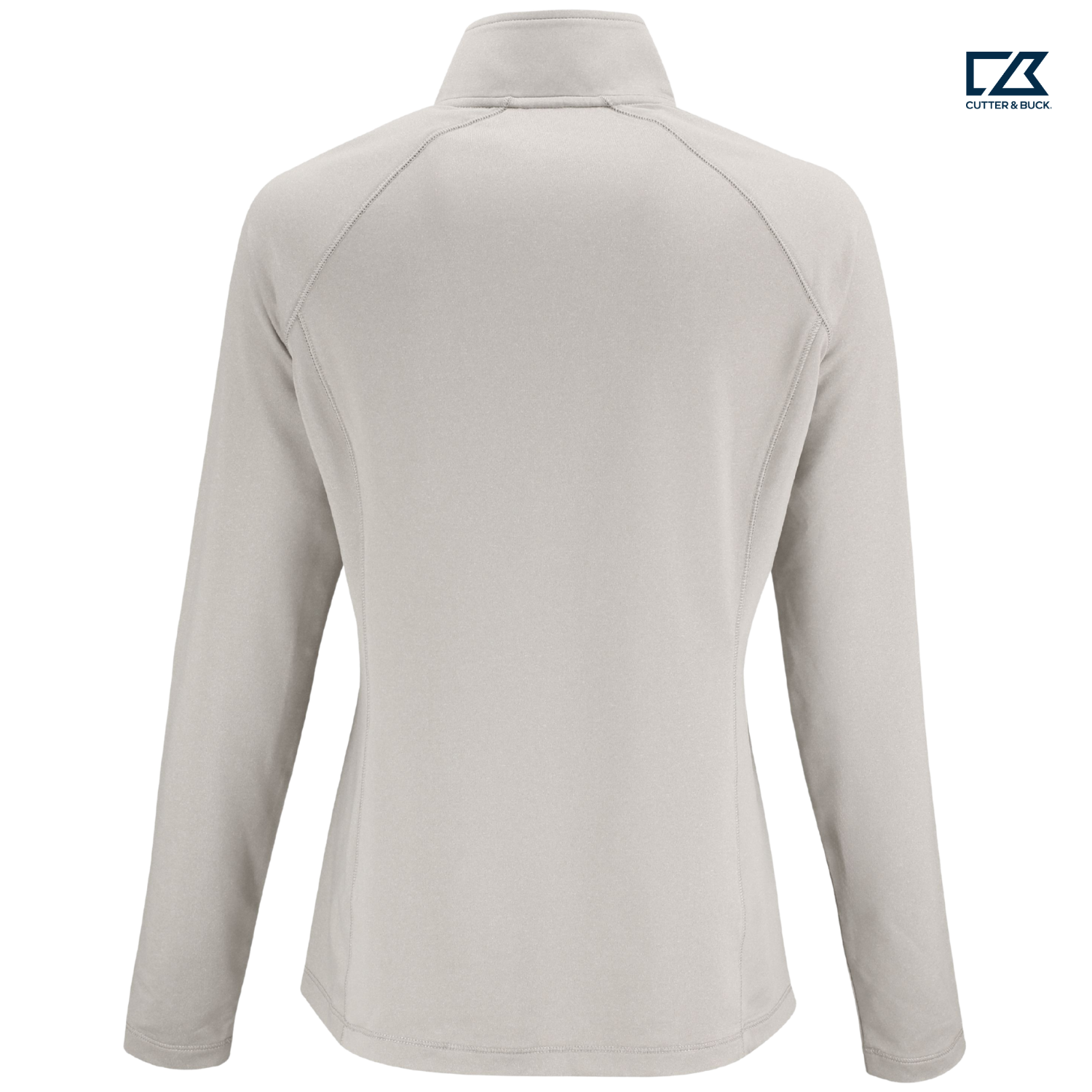 CAPELLA Clique Dash Recycled Women's Quarter Zip Sweatshirt - Silver Grey Heather