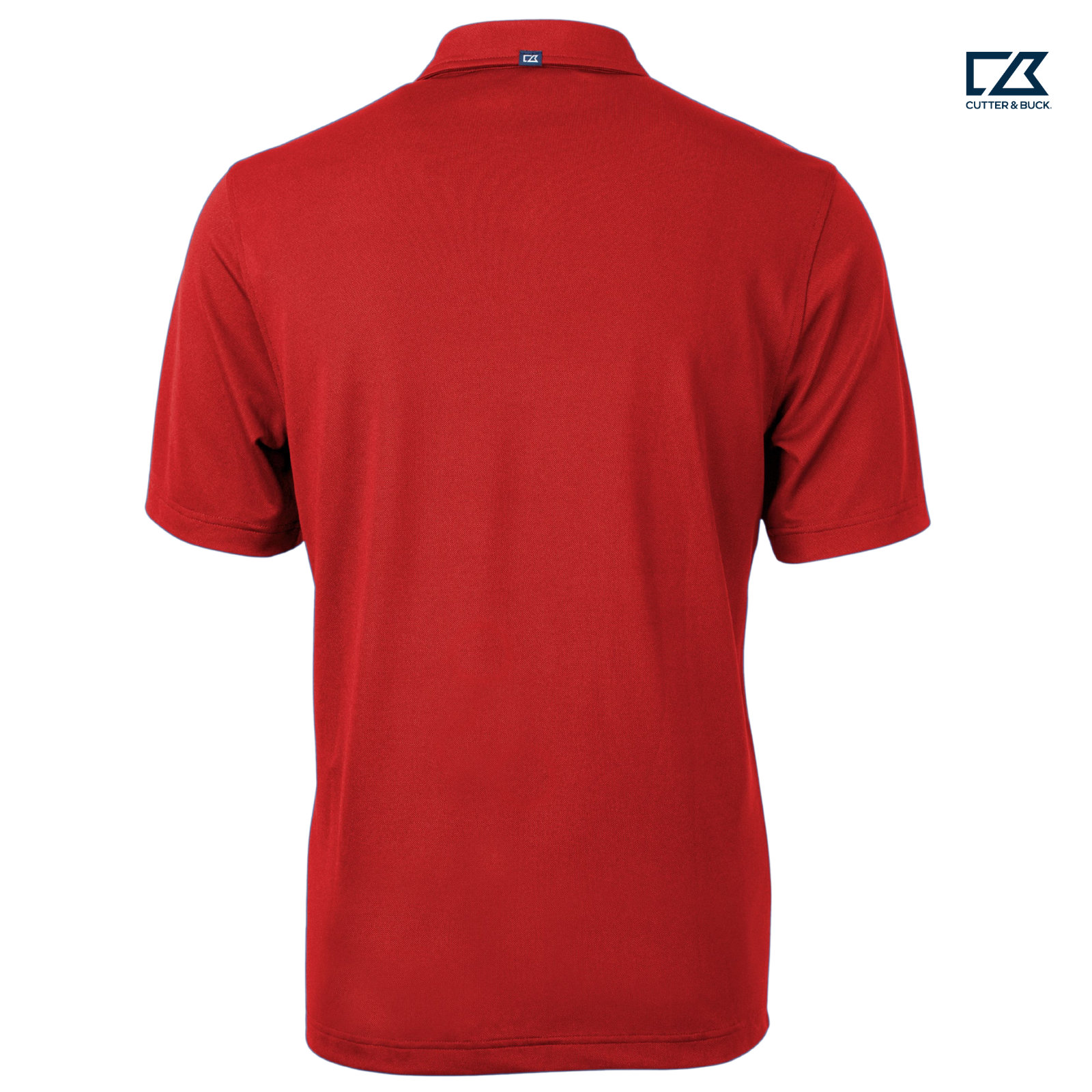 CAPELLA Cutter & Buck Virtue Recycled Featherlight Pique Mens Polo - Red