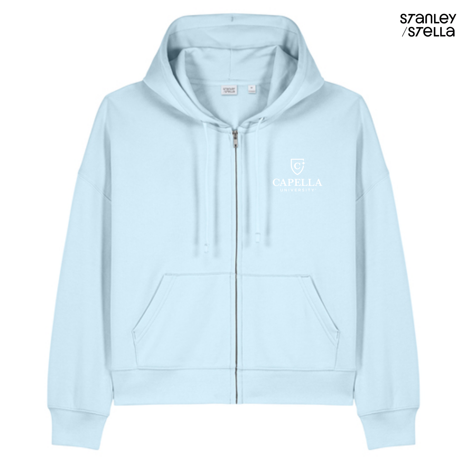 NEW CAPELLA Stanley/Stella Women’s Stella Ida Full-Zip Hooded Sweatshirt - Blue Ice
