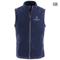 CAPELLA Clique Powder Recycled Fleece Mens Full Zip Vest - Dark Navy