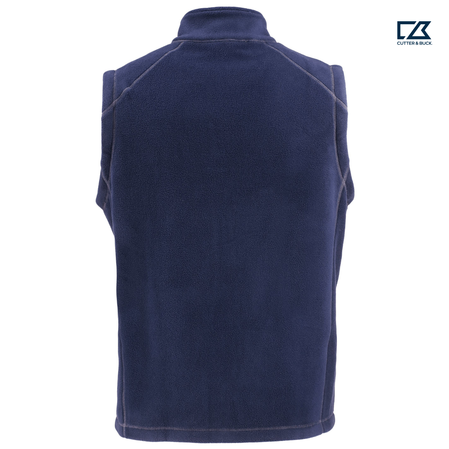 CAPELLA Clique Powder Recycled Fleece Mens Full Zip Vest - Dark Navy