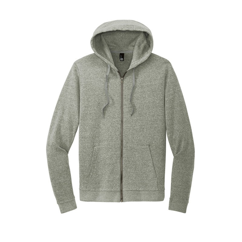 CAPELLA District® Perfect Tri® Fleece Full-Zip Hoodie - Grey Frost