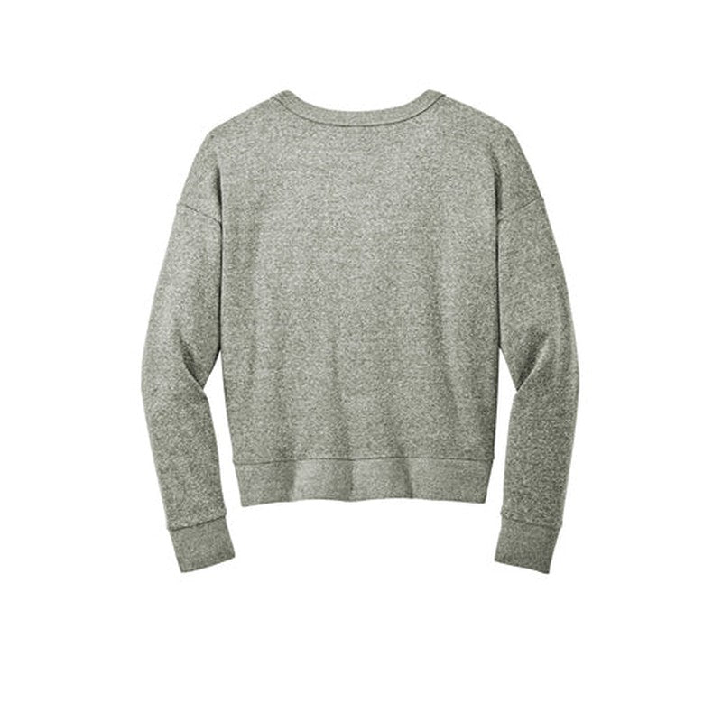 CAPELLA District® Women’s Perfect Tri® Fleece V-Neck Sweatshirt - Heathered Charcoal