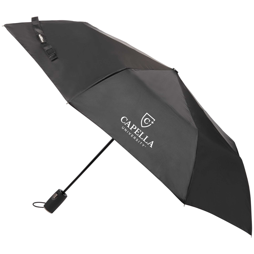 CAPELLA 42" London Fog Automatic Super Mini Umbrella - Black
