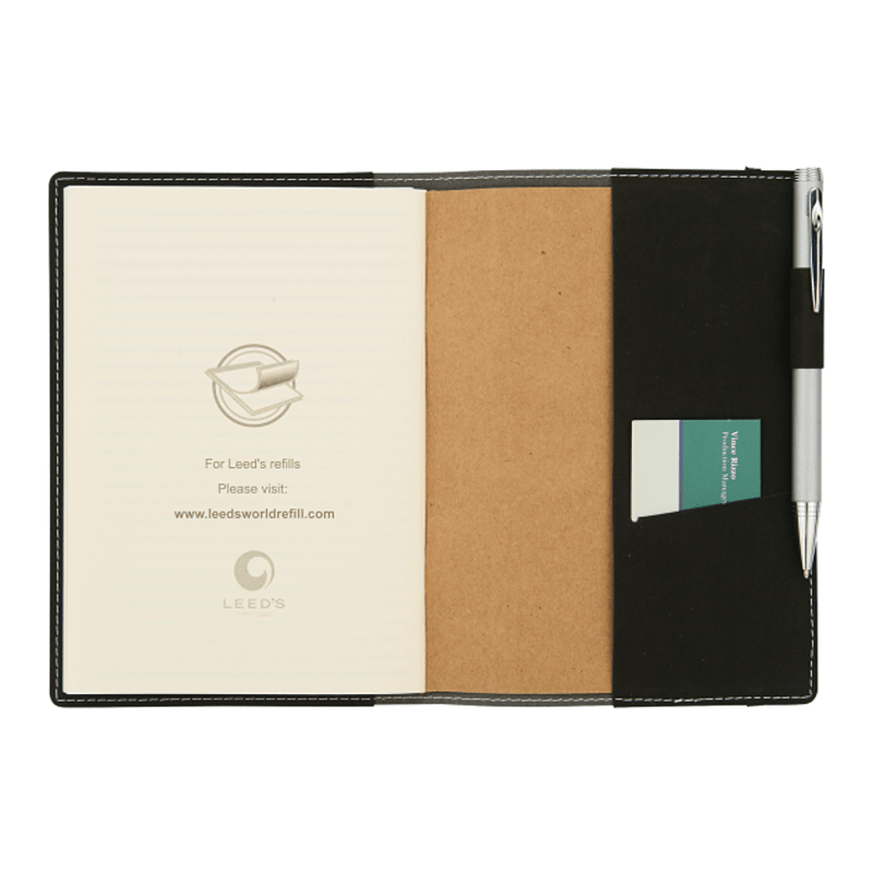 CAPELLA 5.25" x 7.5" FSC® Mix Revello Refillable JournalBook® - Black