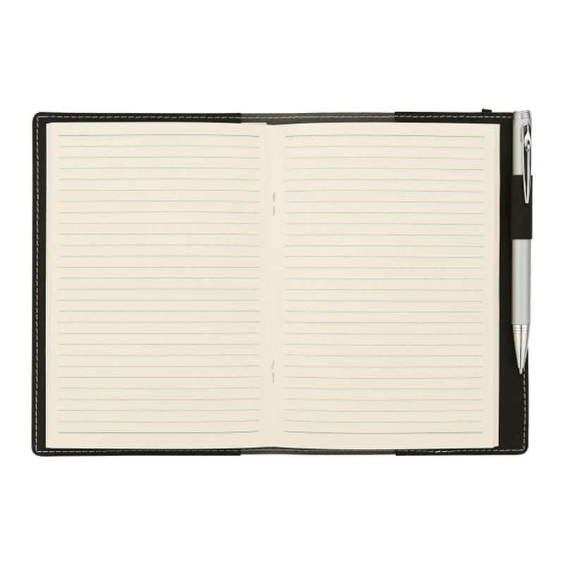 CAPELLA 5.25" x 7.5" FSC® Mix Revello Refillable JournalBook® - Black