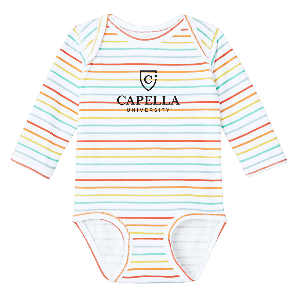CAPELLA Rabbit Skins™ Infant Long Sleeve Jersey Bodysuit - Rainbow