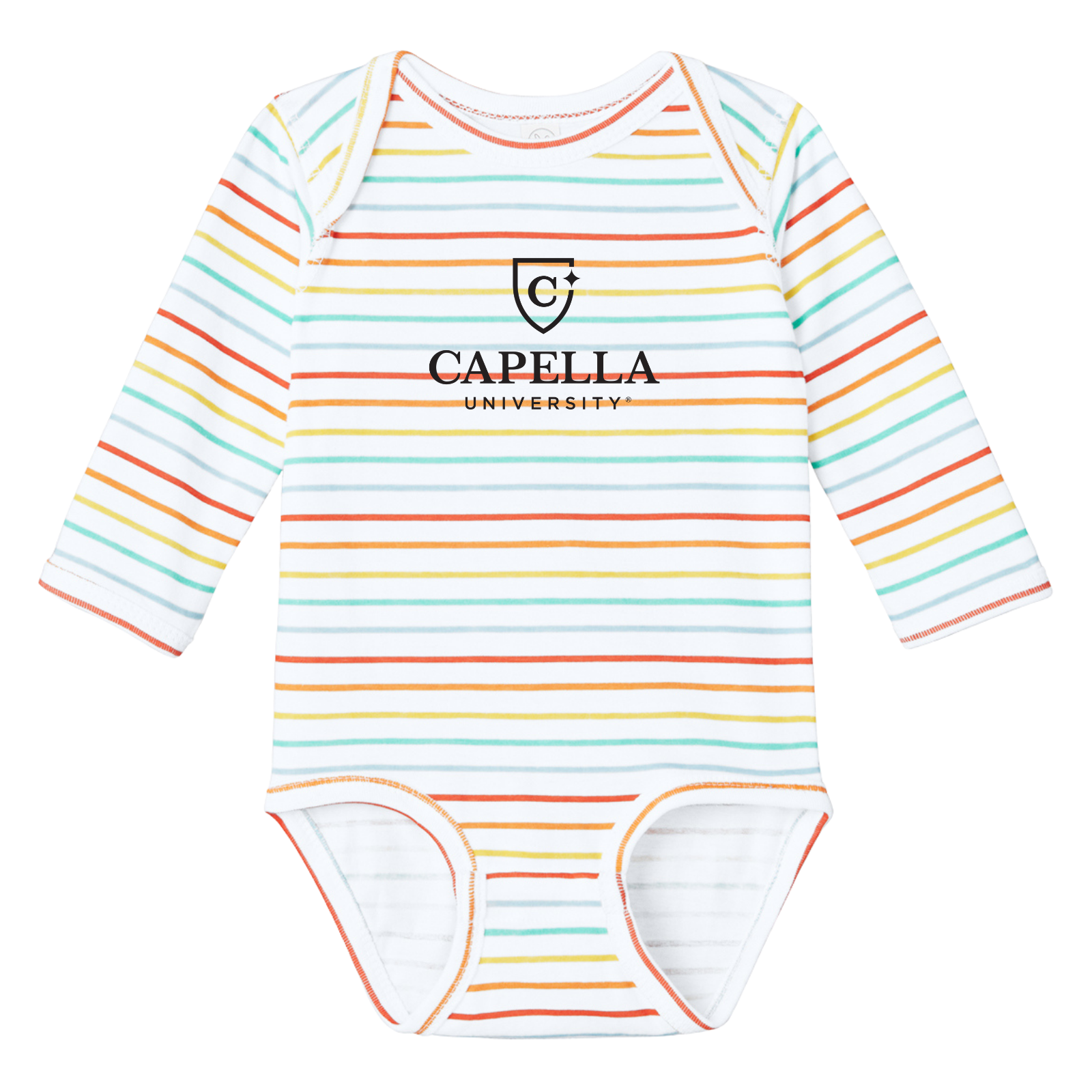 CAPELLA Rabbit Skins™ Infant Long Sleeve Jersey Bodysuit - Rainbow