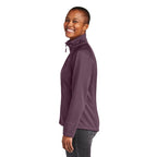 CAPELLA The North Face Ladies Chest Logo Ridgewall Soft Shell Jacket - TNF Blackberry Wine