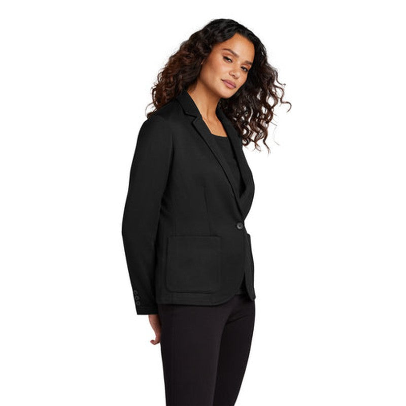 CAPELLA Mercer+Mettle Women’s Relaxed Knit Blazer - Deep Black
