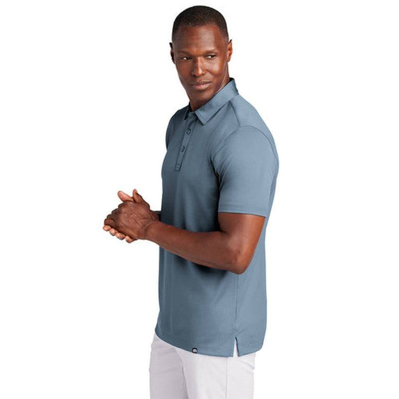 NEW TravisMathew Cabana Solid Polo - Light Denim Blue