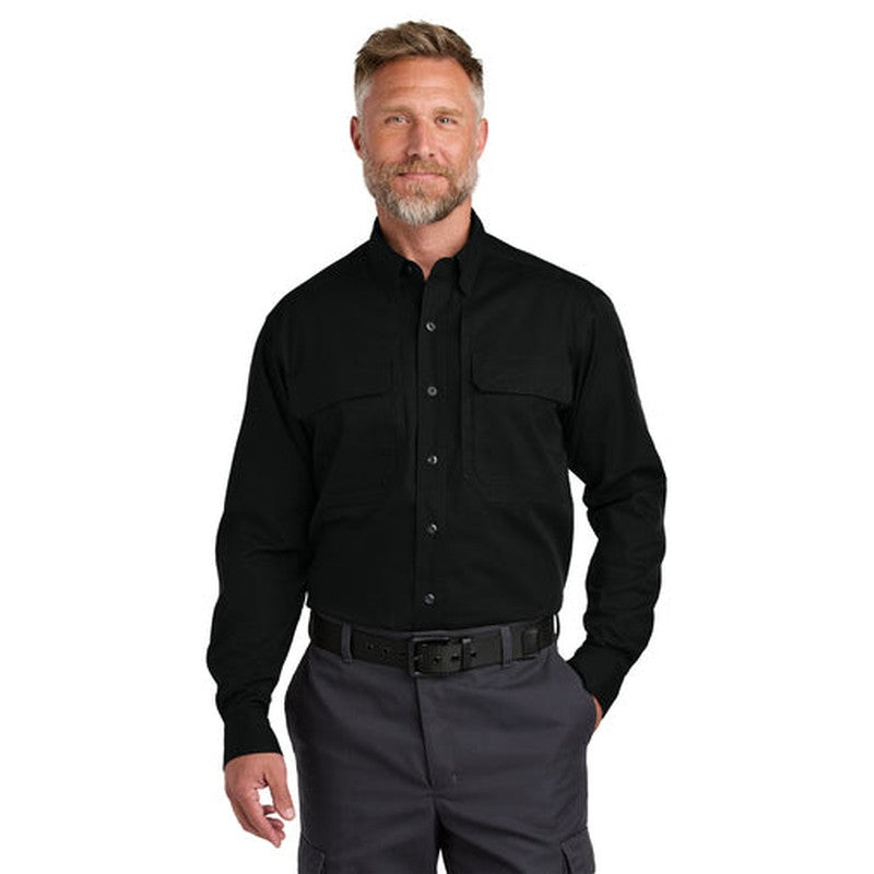 CAPELLA - CornerStone® Long Sleeve Select Tactical Shirt - Black