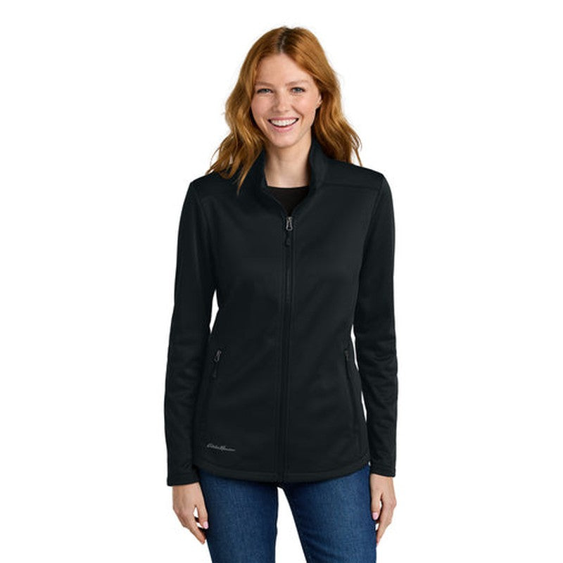 NEW CAPELLA - Eddie Bauer® Women’s Smooth Mid Layer Fleece Full-Zip - Black