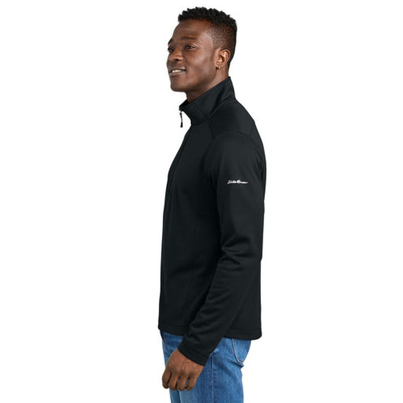 NEW CAPELLA - Eddie Bauer® Smooth Mid Layer Fleece 1/2-Zip - Black