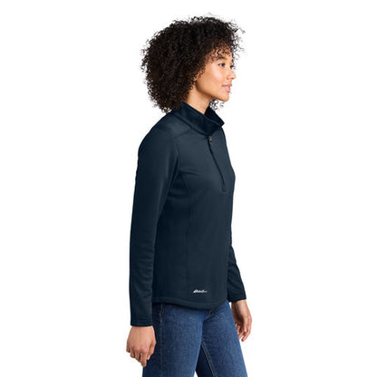 NEW CAPELLA - Eddie Bauer® Women's Smooth Mid Layer Fleece 1/2-Zip - River Blue Navy