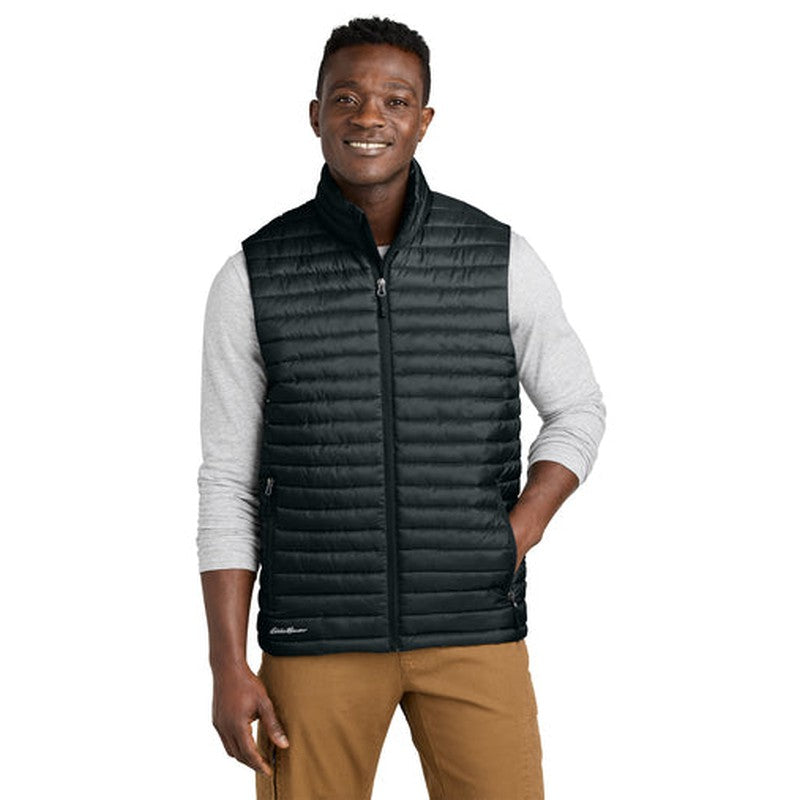 CAPELLA - Eddie Bauer® Packable Quilted Vest - Black