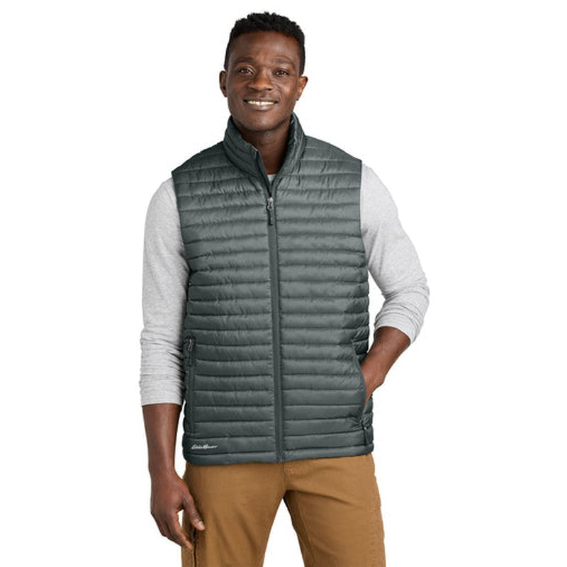 CAPELLA - Eddie Bauer® Packable Quilted Vest - Metal Grey