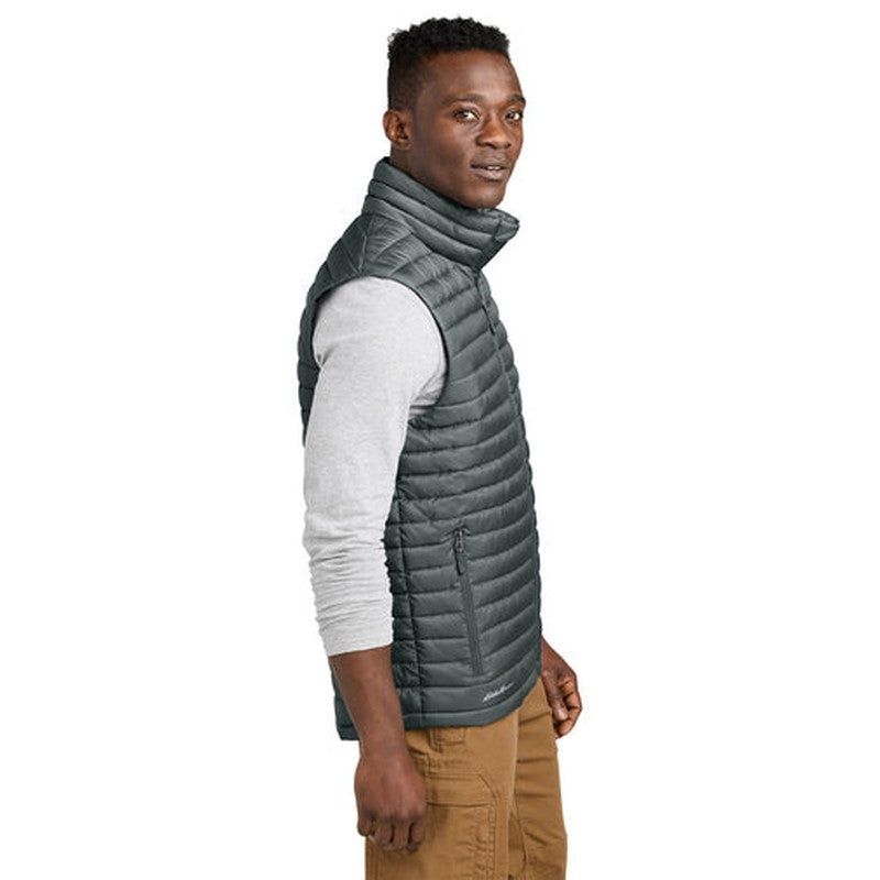 CAPELLA - Eddie Bauer® Packable Quilted Vest - Metal Grey