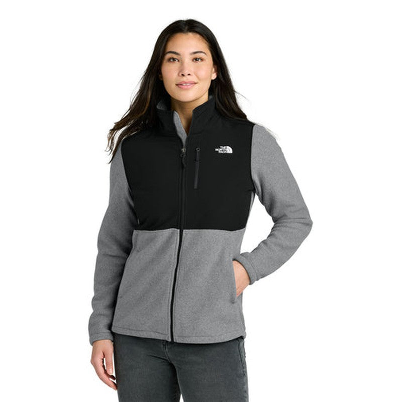 CAPELLA The North Face® Women’s Highest Peak Full-Zip Fleece Jacket - TNF Medium Grey Heather/TNF Black