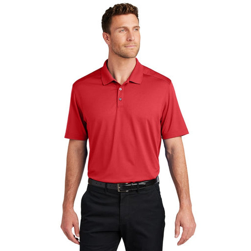 NEW CAPELLA Port Authority® City Stretch Flat Knit Polo - Engine Red