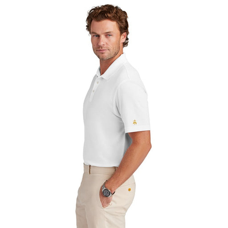 NEW Brooks Brothers® Mesh Pique Performance Polo - White