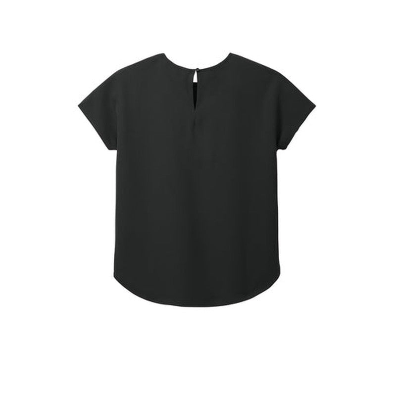 NEW CAPELLA Mercer+Mettle™ Women's Stretch Crepe Crew - Deep Black