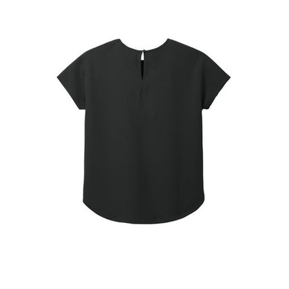 CAPELLA Mercer+Mettle™ Women's Stretch Crepe Crew - Deep Black