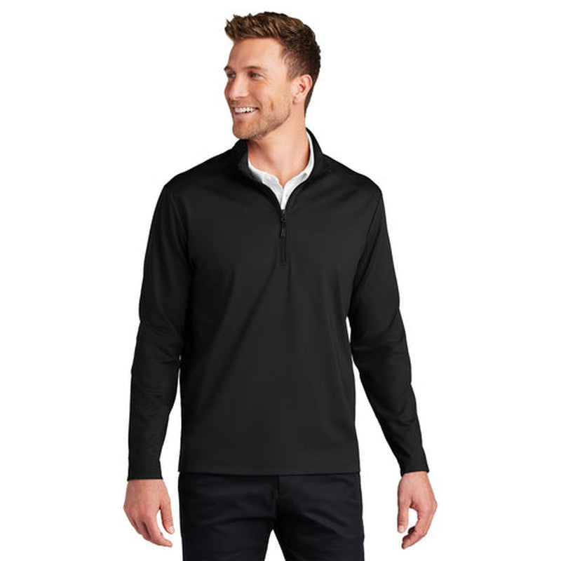 CAPELLA Port Authority® C-FREE® Double Knit 1/4-Zip - Black