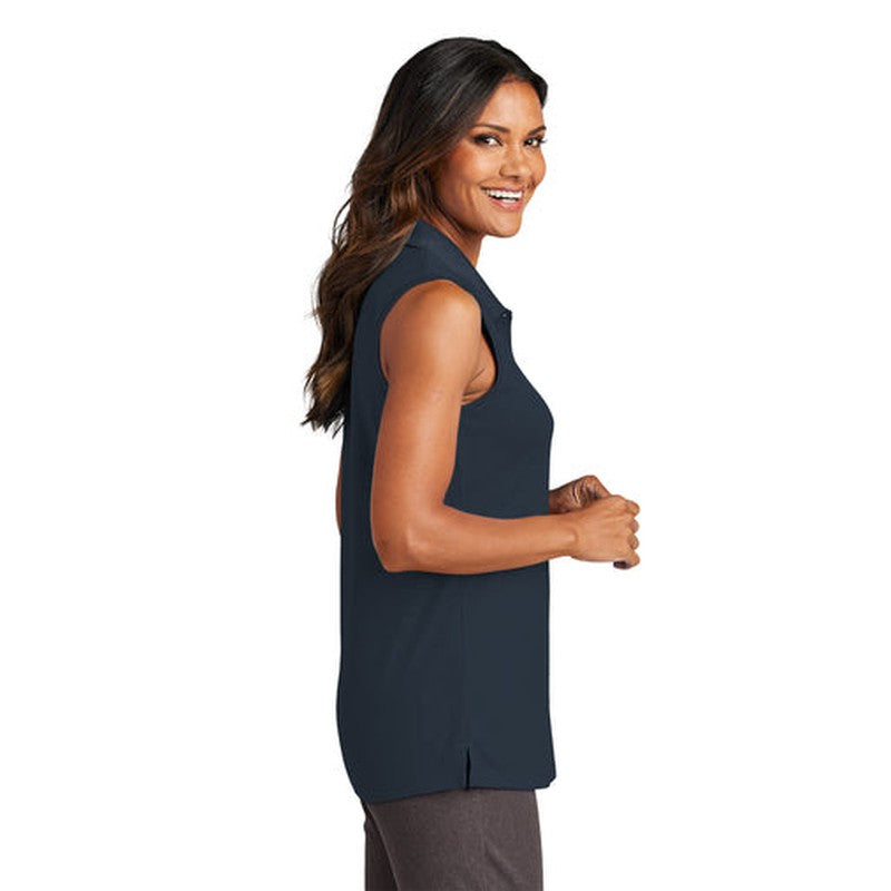 CAPELLA ALUMNI - Port Authority® Ladies Dry Zone® UV Micro-Mesh Sleeveless Polo - River Blue Navy