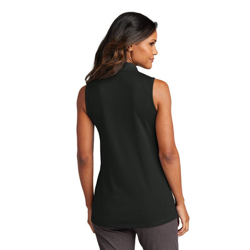 NEW CAPELLA ALUMNI - Port Authority® Ladies Dry Zone® UV Micro-Mesh Sleeveless Polo - Deep Black