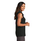 CAPELLA ALUMNI - Port Authority® Ladies Dry Zone® UV Micro-Mesh Sleeveless Polo - Deep Black