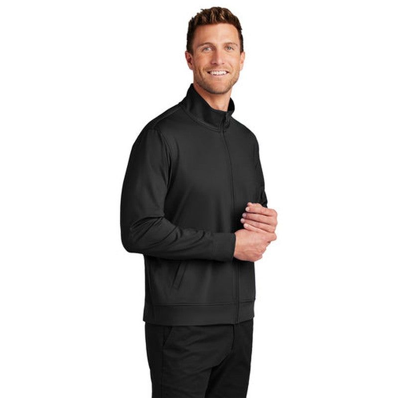 NEW CAPELLA Port Authority® C-FREE® Double Knit Full-Zip - Black