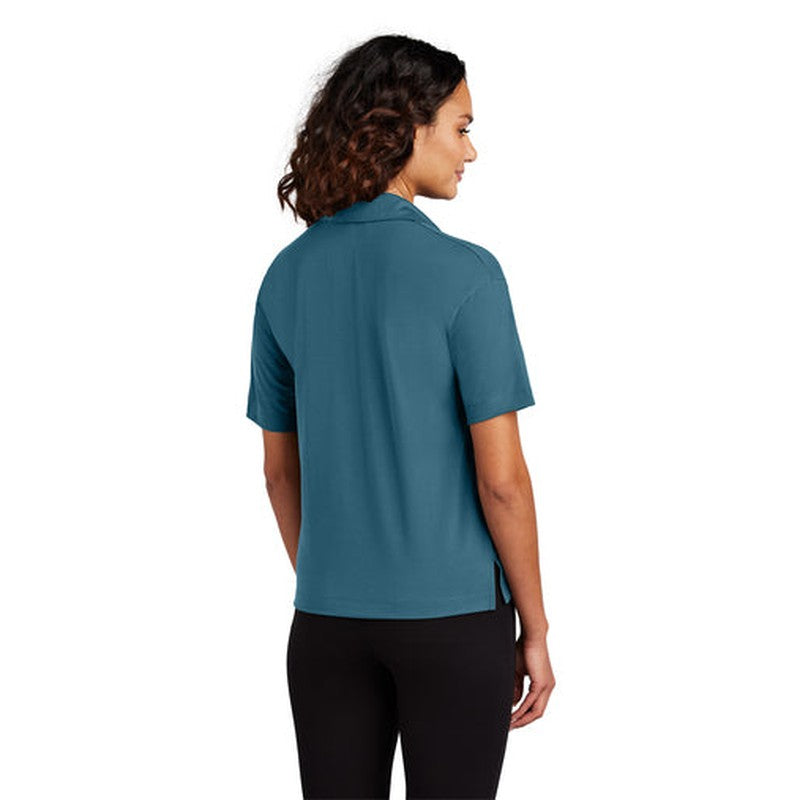 NEW CAPELLA ALUMNI - Mercer+Mettle® Women’s Stretch Jersey Polo - Parisian Blue