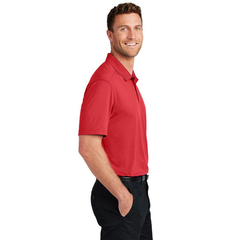 NEW CAPELLA Port Authority® City Stretch Flat Knit Polo - Engine Red