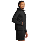 CAPELLA Sport-Tek® Sport-Wick® Stretch 1/2-Zip Hoodie - Black