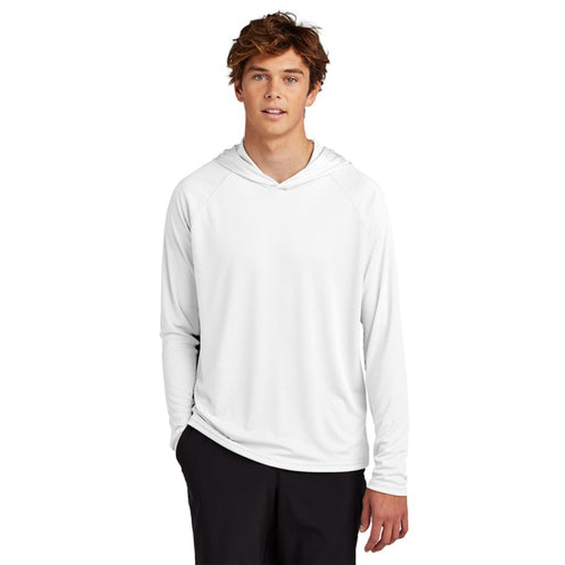 CAPELLA Port & Company® Performance Pullover Hooded Tee - White