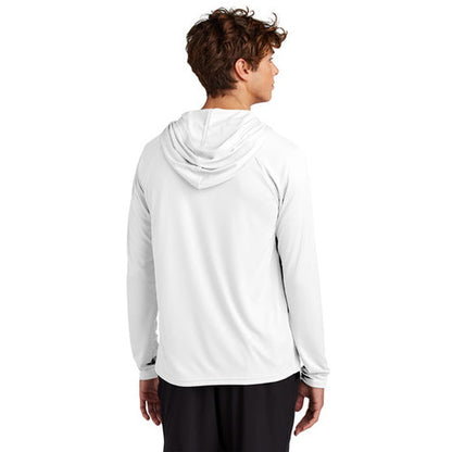 NEW CAPELLA Port & Company® Performance Pullover Hooded Tee - White