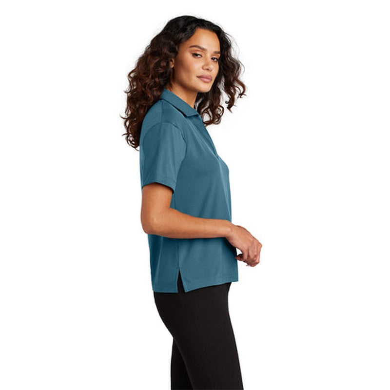 NEW CAPELLA ALUMNI - Mercer+Mettle® Women’s Stretch Jersey Polo - Parisian Blue