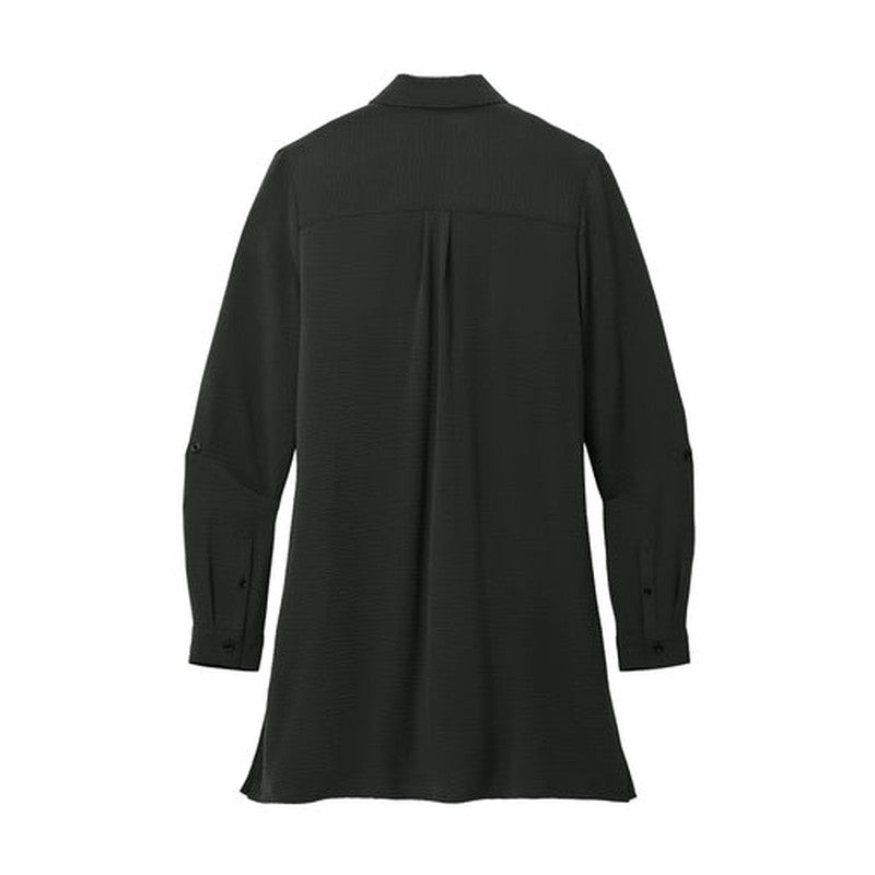 CAPELLA Port Authority® Ladies Textured Crepe Long Tunic - Deep Black