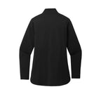 CAPELLA Port Authority® Ladies C-FREE® Double Knit 1/4-Zip - Deep Black
