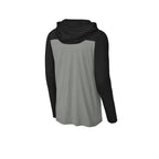 CAPELLA Sport-Tek® Halftime Long Sleeve Hoodie - Black/Vintage Heather
