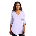 CAPELLA Port Authority® Ladies City Stretch 3/4-Sleeve Tunic - Bright Lavender