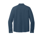 CAPELLA Mercer+Mettle™ Stretch Jersey Long Sleeve Shirt - Insignia Blue
